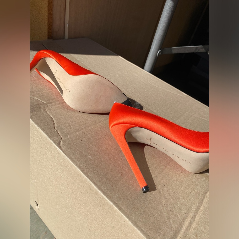 Marcell Von Berlin - Orange High Heel Shoes - Picture 3 of 3